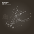 GHYP345B - Body-Solid 45° Back Hyperextension