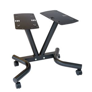 ADST Body-Solid Tools Adjustable Dumbbell Stand with Locking Wheels
