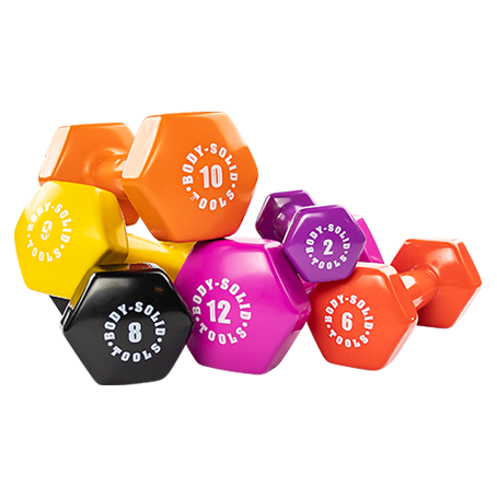 BSTVD - Body-Solid Tools Vinyl Dumbbells