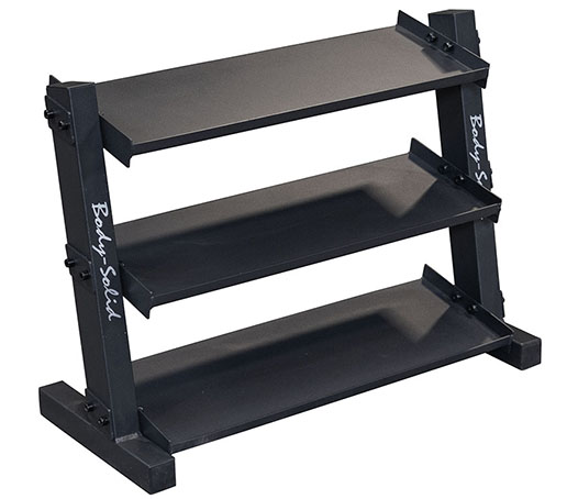 GDR34B - Body-Solid 3-Tier Vinyl/Neoprene Dumbbell Rack