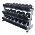 w/ optional 3rd tier and Round Rubber Dumbells