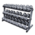 w/ optional 3rd tier and Round Hex Dumbells