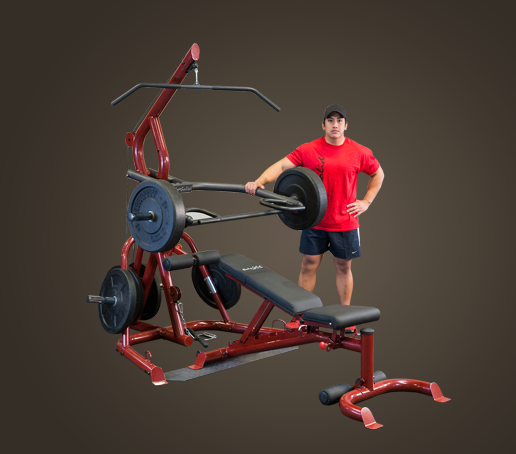 GLGS100P4 - Body-Solid Corner Leverage Gym Package