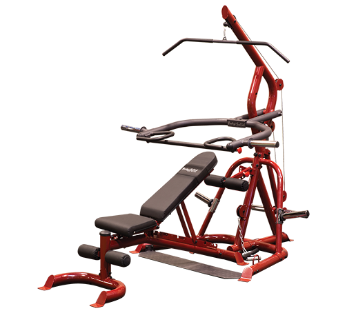 GLGS100P4 - Body-Solid Corner Leverage Gym Package with Bench