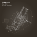 GLPH1100 - Body-Solid Leg Press & Hack Squat