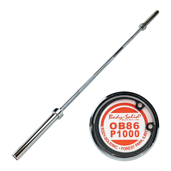 OB86P1000 - 7' Olympic Power Bar (chrome)