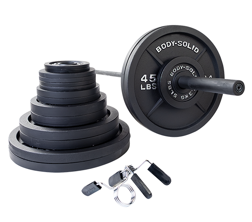 OSB400S - 400 Lb. Cast Iron Olympic Weight Set