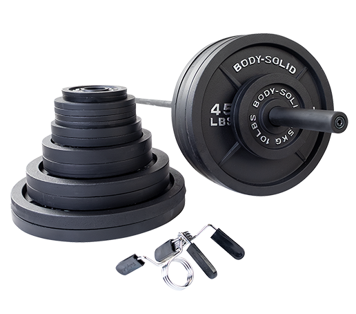 OSB500S - 500 Lb. Cast Iron Olympic Weight Set