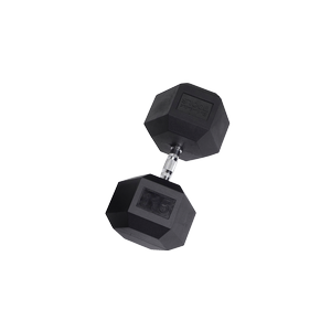 SDR115 Rubber Hex Dumbbells