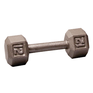 SDX12 12 Lb. Cast Iron Hex Dumbbell