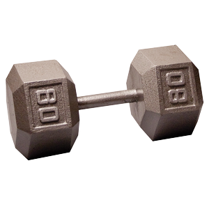 SDX80 Cast Iron Hex Dumbbells